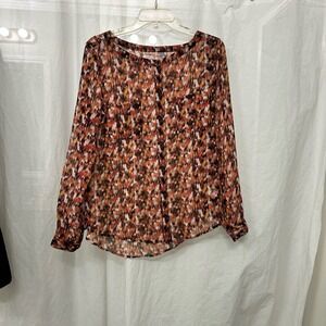 Ecote Urban Outfitters Women’s Button Down Medium Long Sleeve Earth Tone Fall